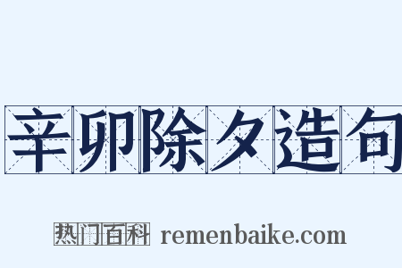 辛卯除夕造句是什么意思的图片